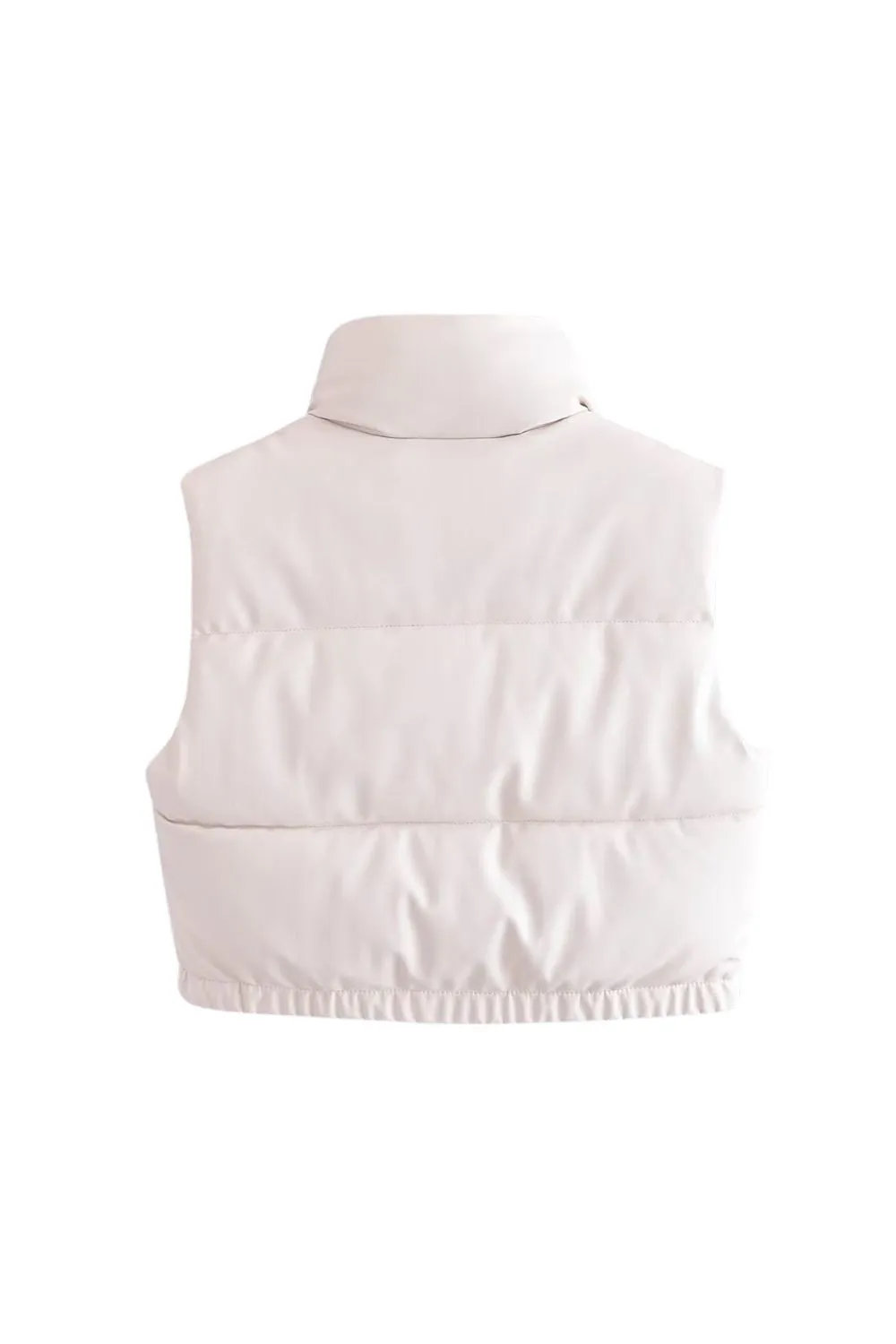 ' Max' Faux Leather Puffer Vest