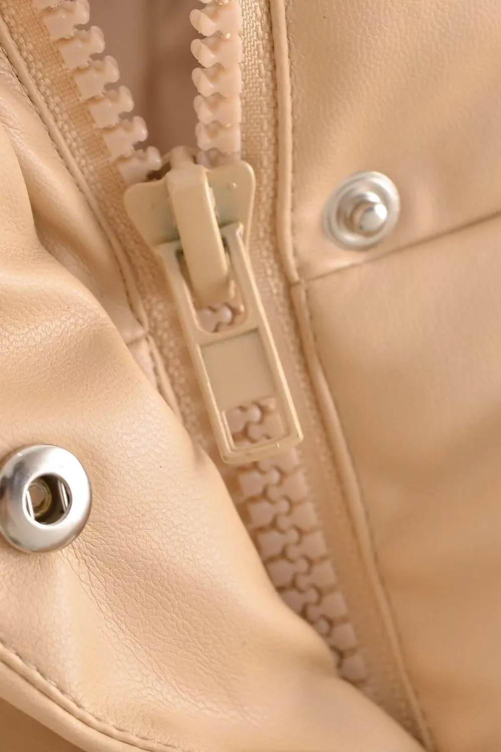 ' Max' Faux Leather Puffer Vest