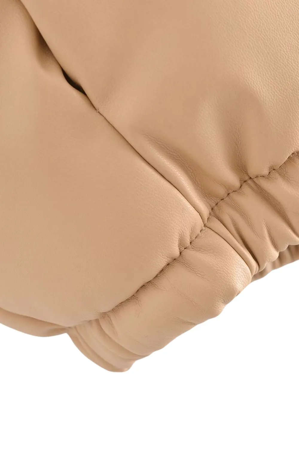 ' Max' Faux Leather Puffer Vest
