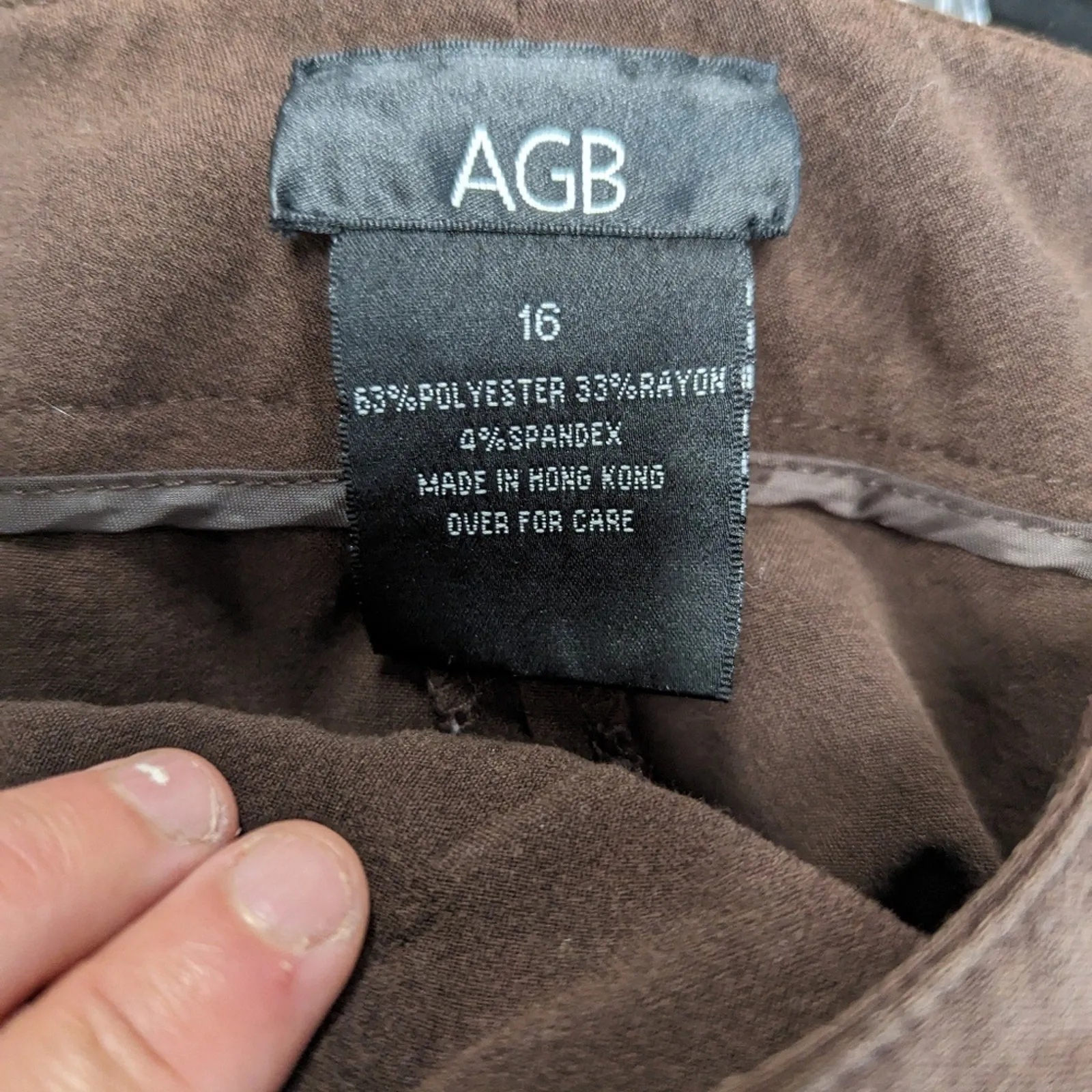 AGB Wide Leg Cropped Pants / 16