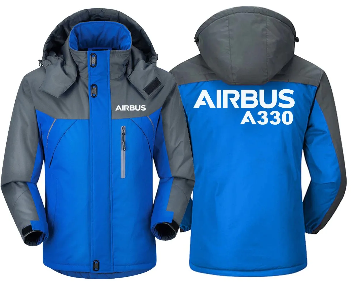 Airbus A330 Winter Coat - Water-Resistant, Heavy Snow Protection, Unique Design with Utility Pocket