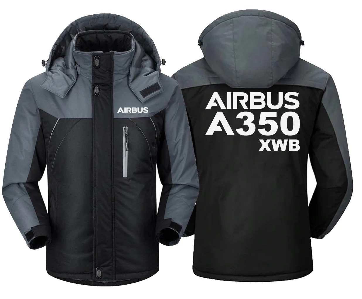 Airbus A350 XWB Winter Jacket - Water-Resistant, Snow-Proof, Unique Design, Slim Fit