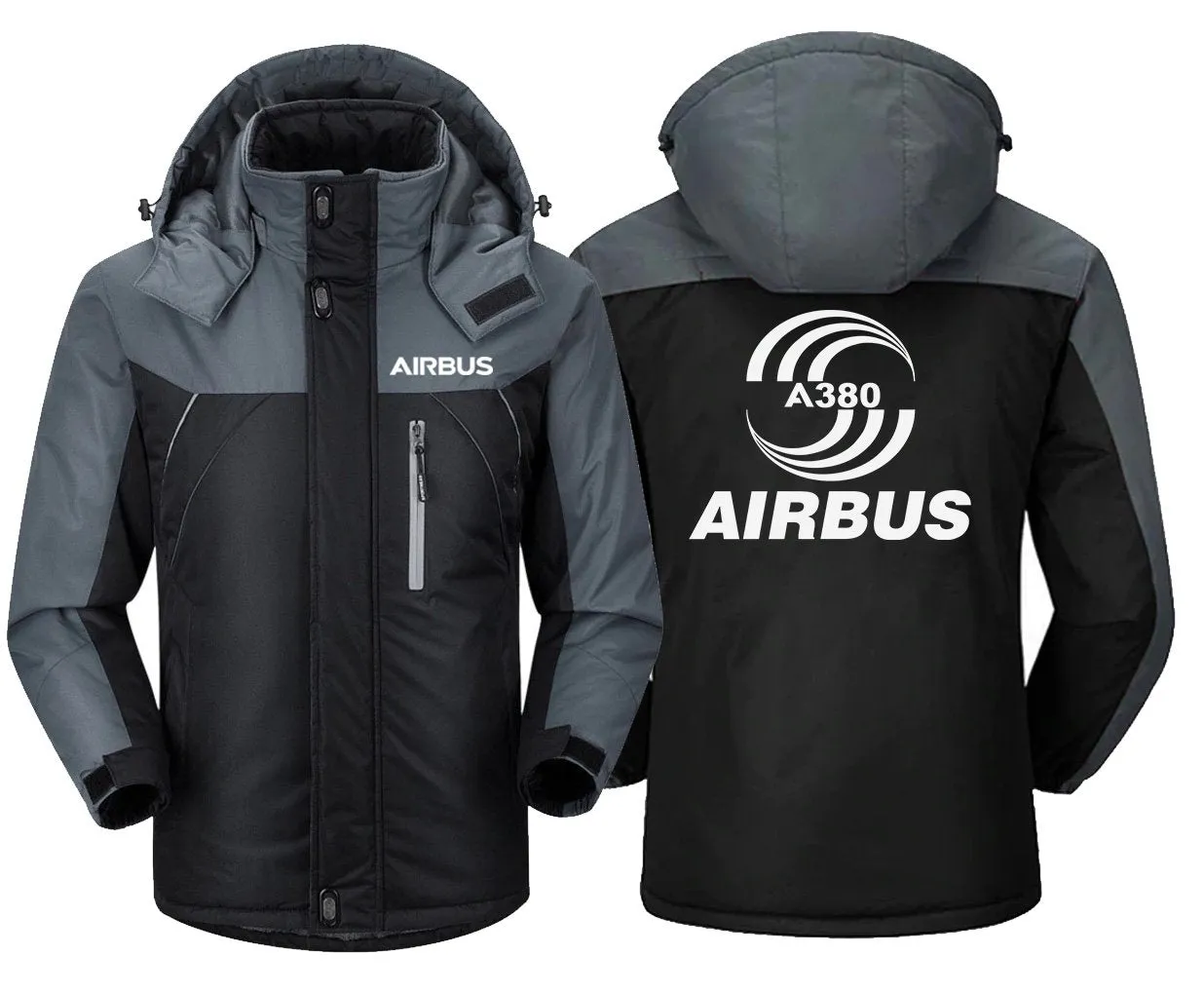 Airbus A380 Winter Jacket - Water-Resistant, Snow And Wind Resistant, Unique Design And Slim Fit