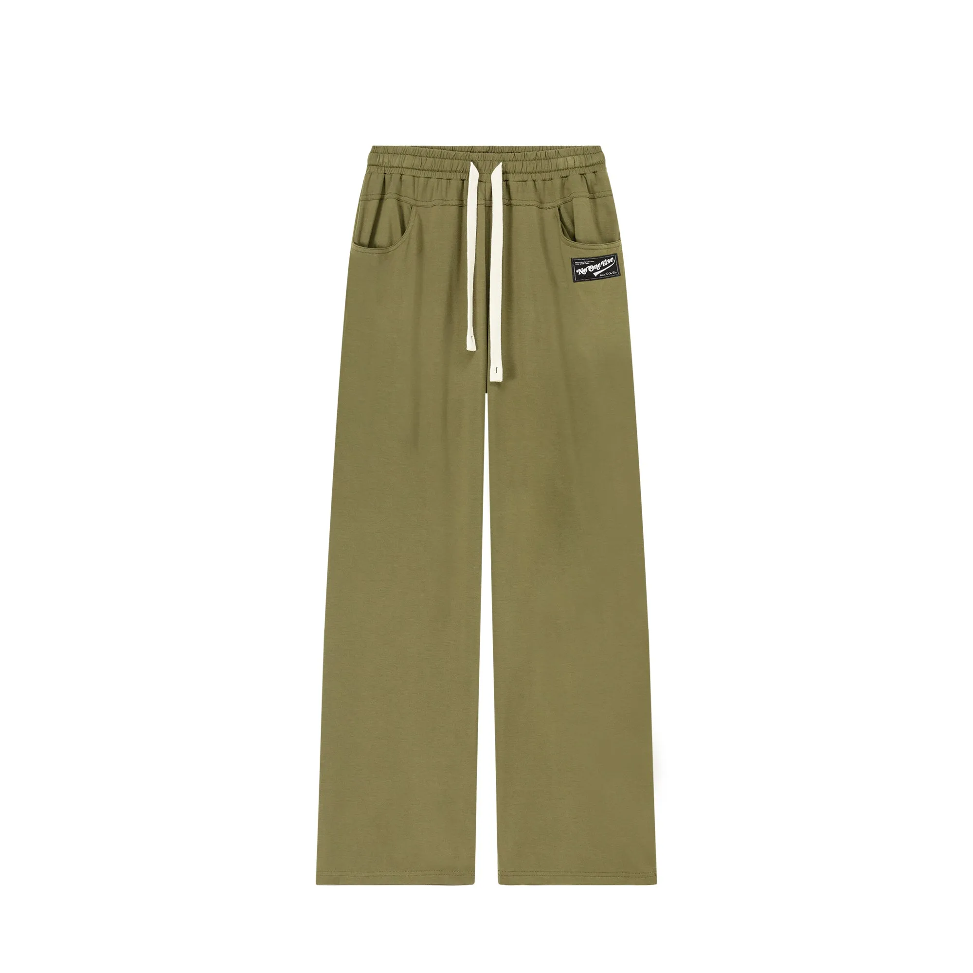 Banded Wide Leg Jogger Pants