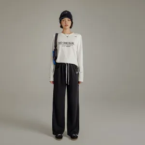 Banded Wide Leg Jogger Pants
