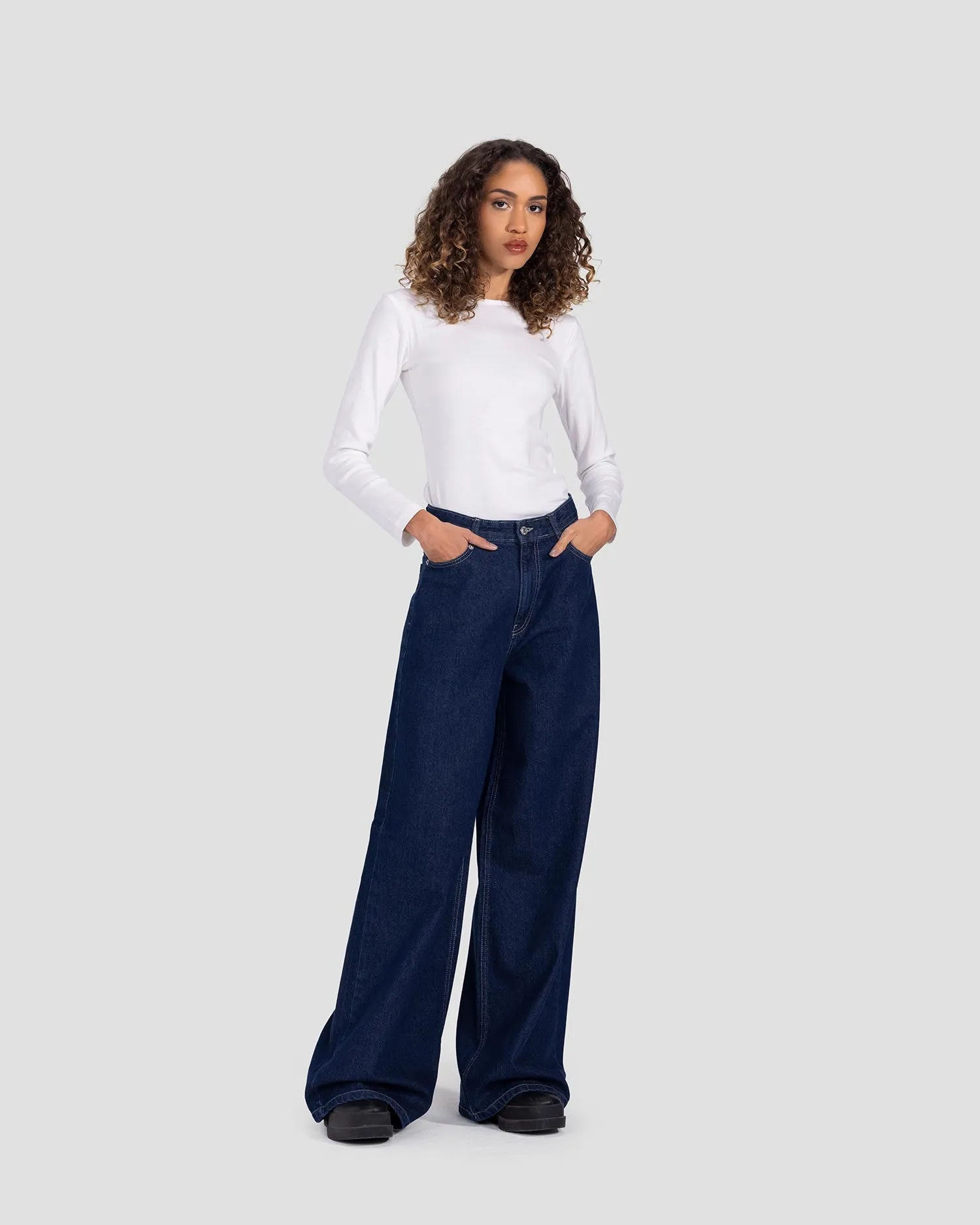 Basic Wide Leg Pants (3002) - Kava