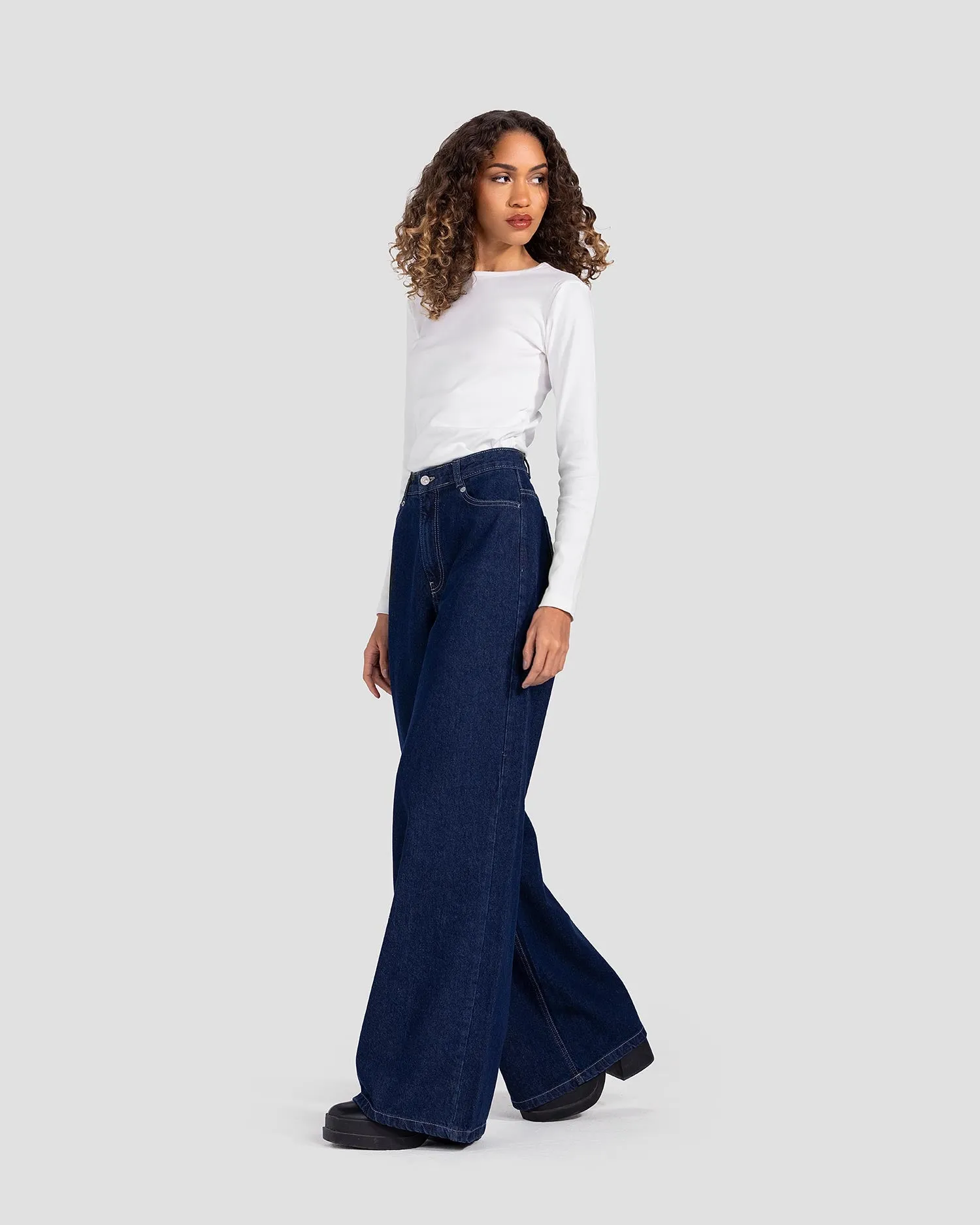 Basic Wide Leg Pants (3002) - Kava