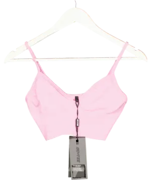 Bo   Tee Pink V-neck Define Luxe Sports Bra UK M