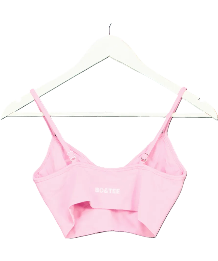 Bo   Tee Pink V-neck Define Luxe Sports Bra UK M