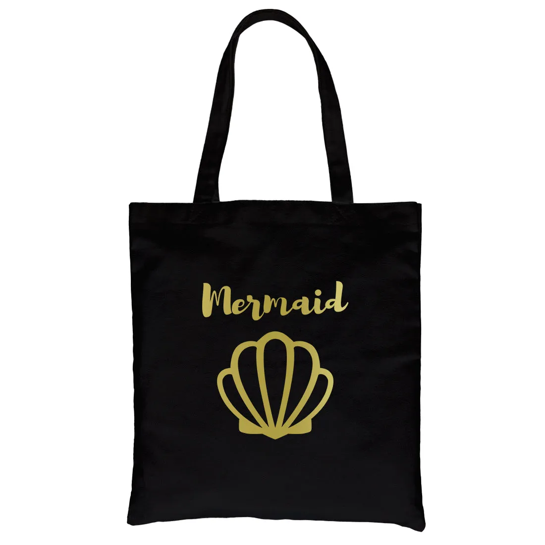 Bride Mermaid Seashell-GOLD Canvas Shoulder Bag Glamorous Nice Gift