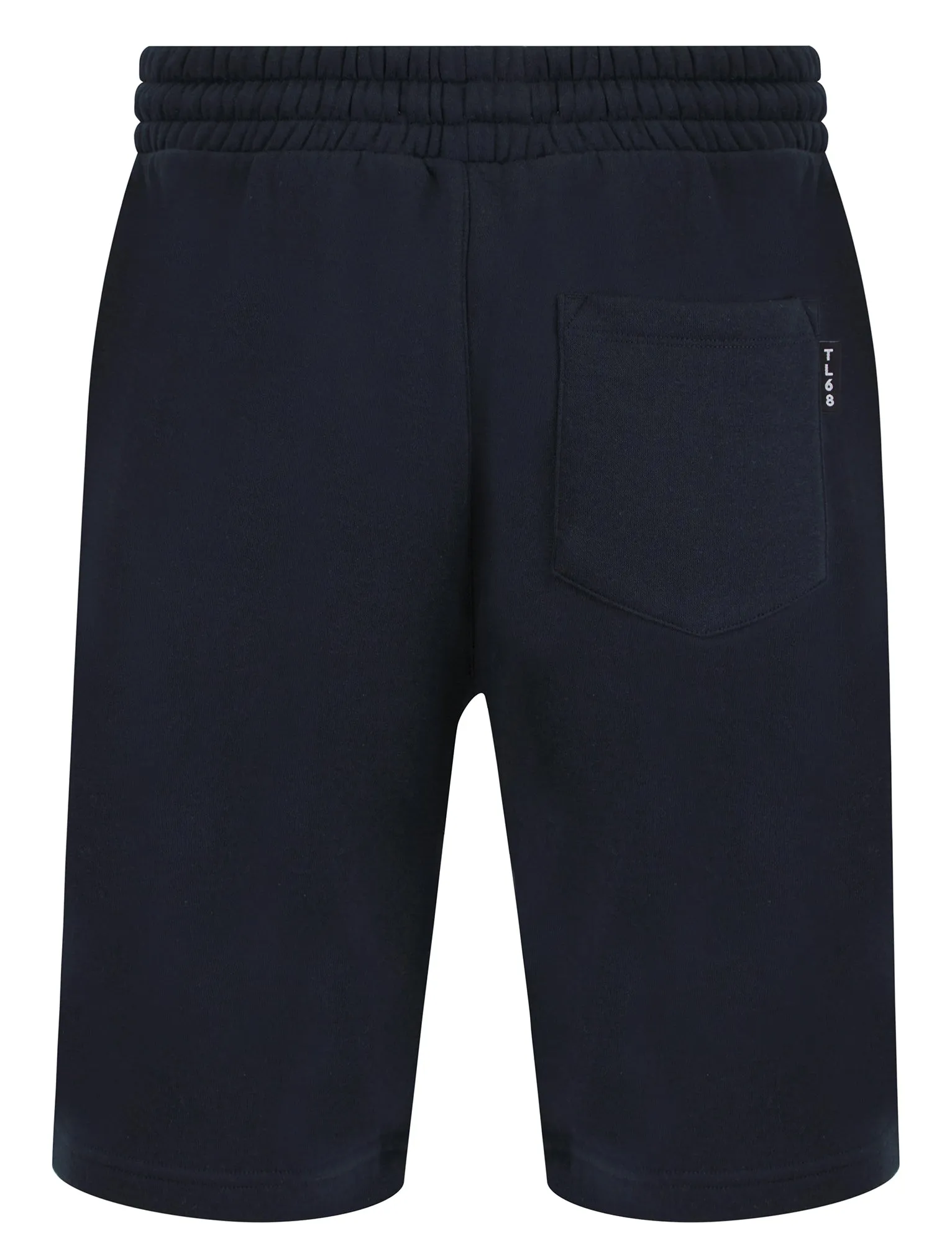 Brody Motif Brushback Fleece Jogger Shorts in Sky Captain Navy - Tokyo Laundry