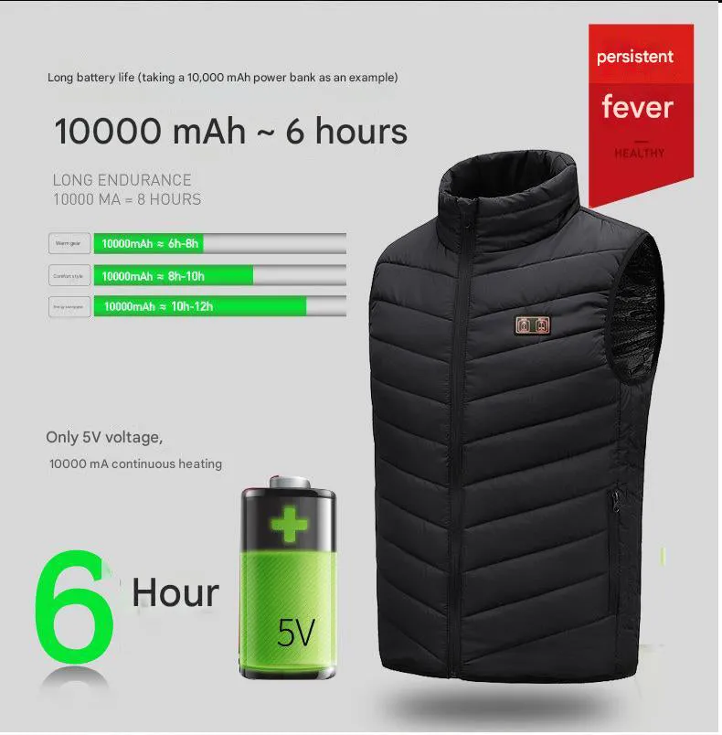 Insulated Heated Puffer Vest