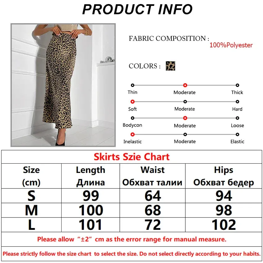 Leopard Print Flowing Maxi Skirt