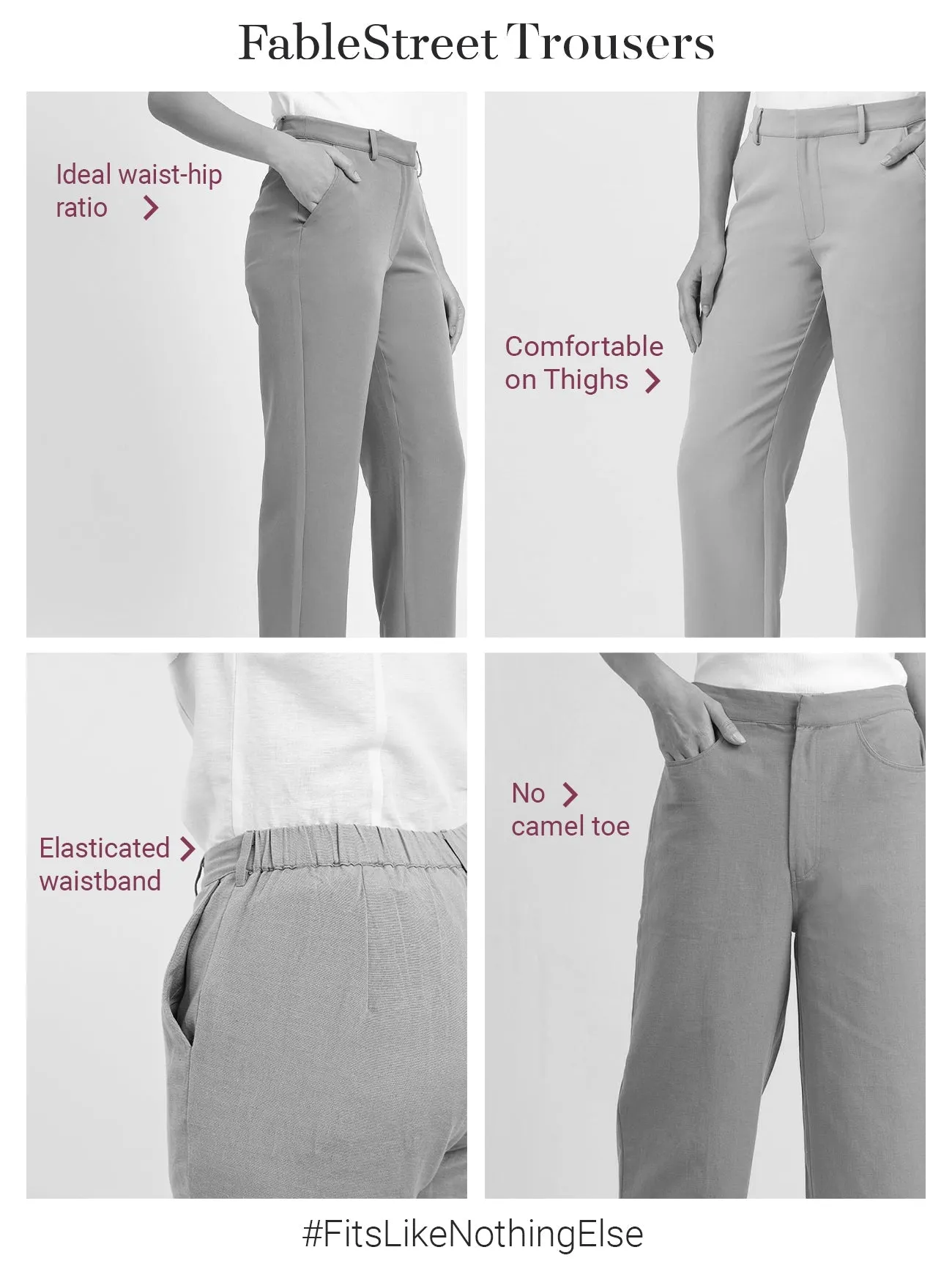 Linen Wide Leg Pants - Dusty Pink