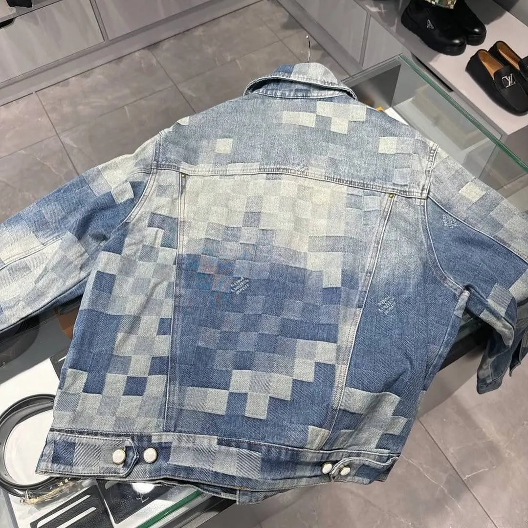 Louis V Damier Denim Skate Jacket