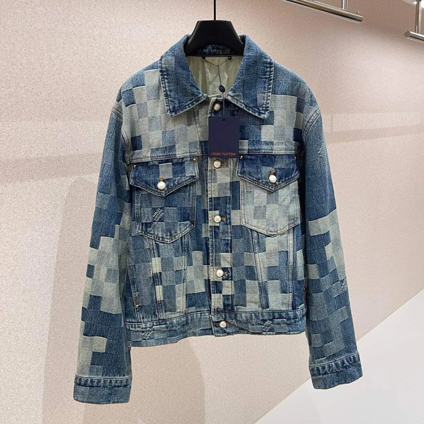 Louis V Damier Denim Skate Jacket