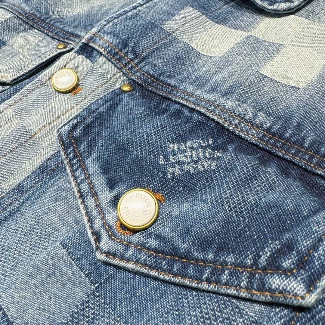 Louis V Damier Denim Skate Jacket