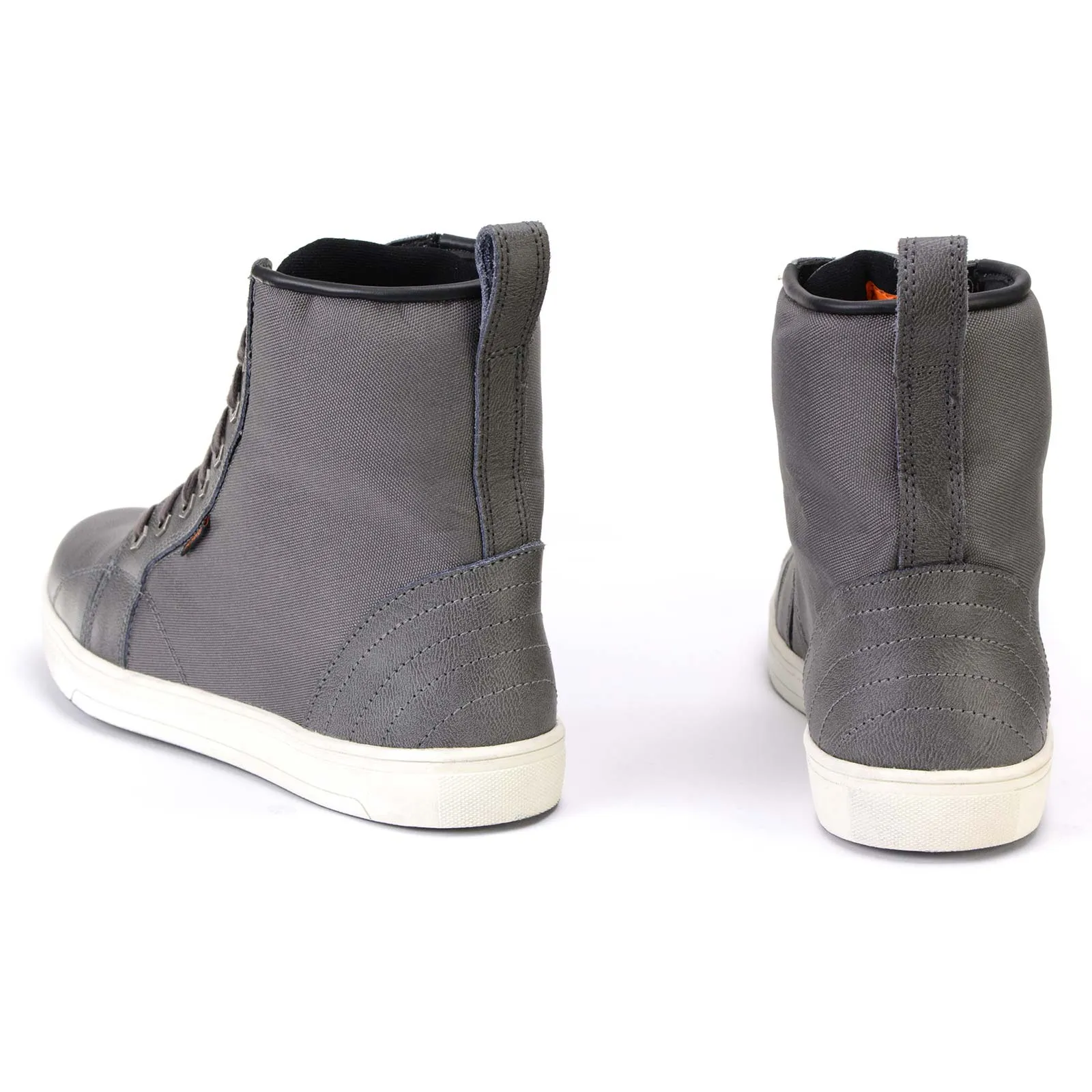 Milwaukee Leather MBM9003WP Men's Grey Leather and Canvas Reinforced