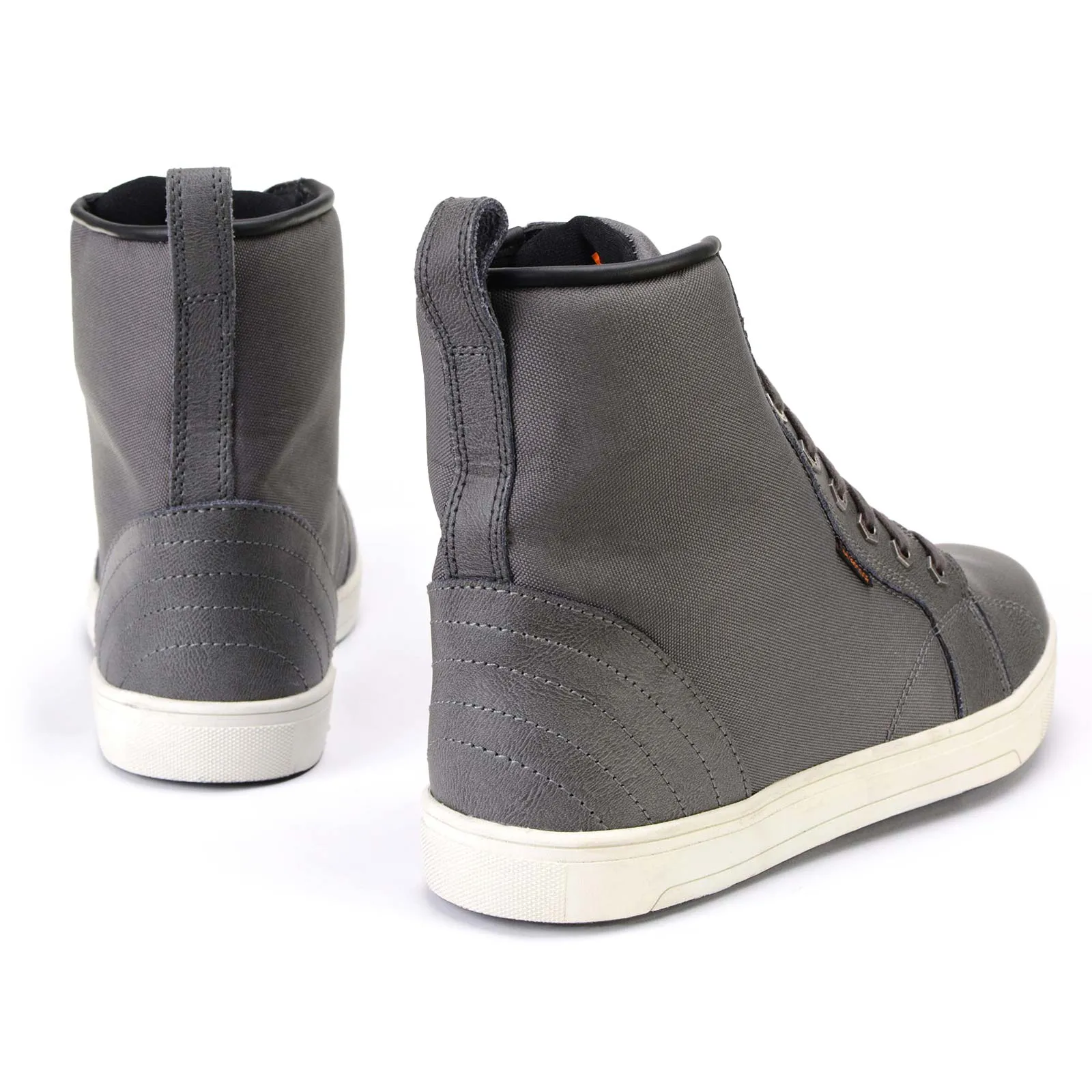 Milwaukee Leather MBM9003WP Men's Grey Leather and Canvas Reinforced