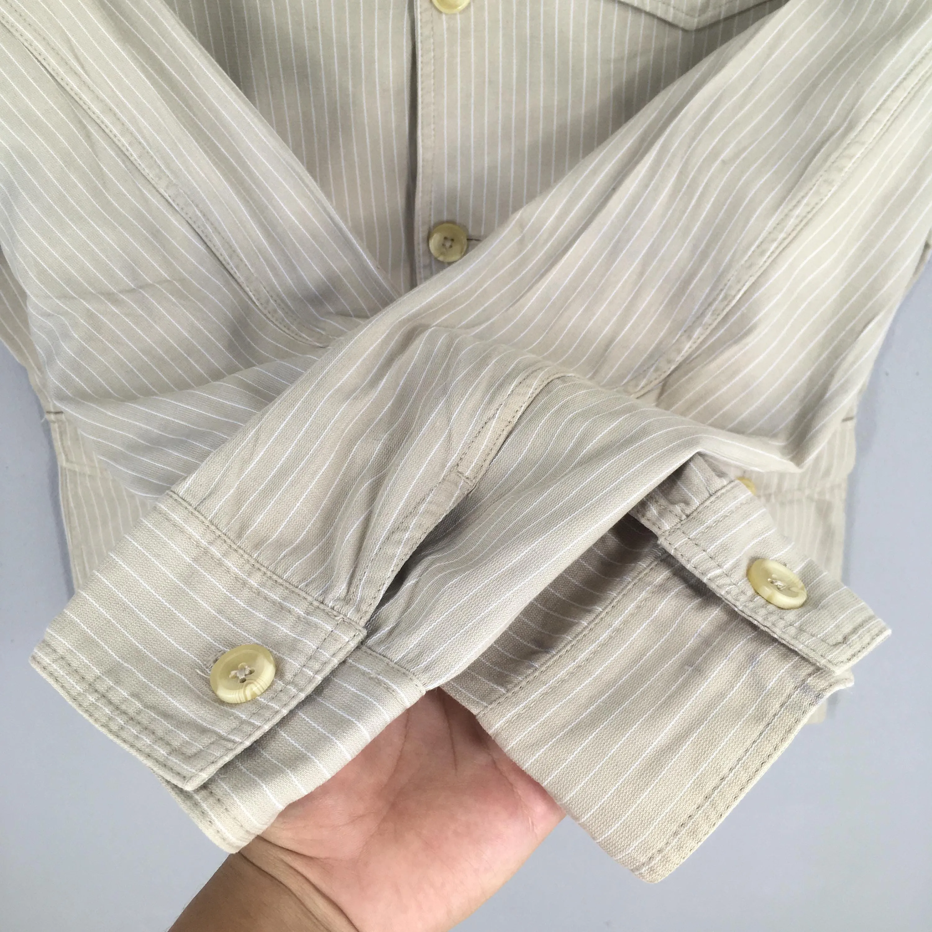 Posh Boy Striped Jeans Workers Jacket Large