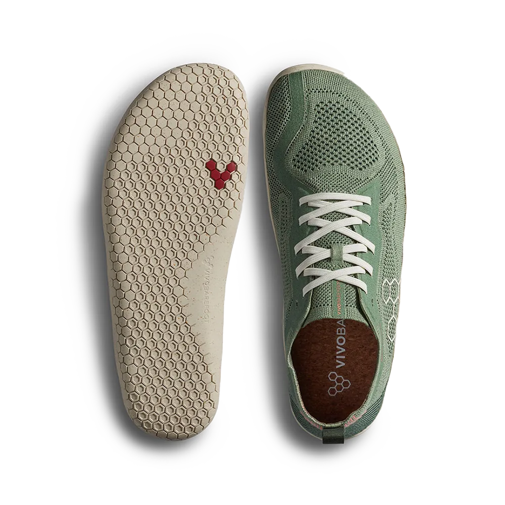 [PRE-ORDER] Vivobarefoot Primus Lite Knit Natural Mens Dusty Green (ETA. LATE MARCH)