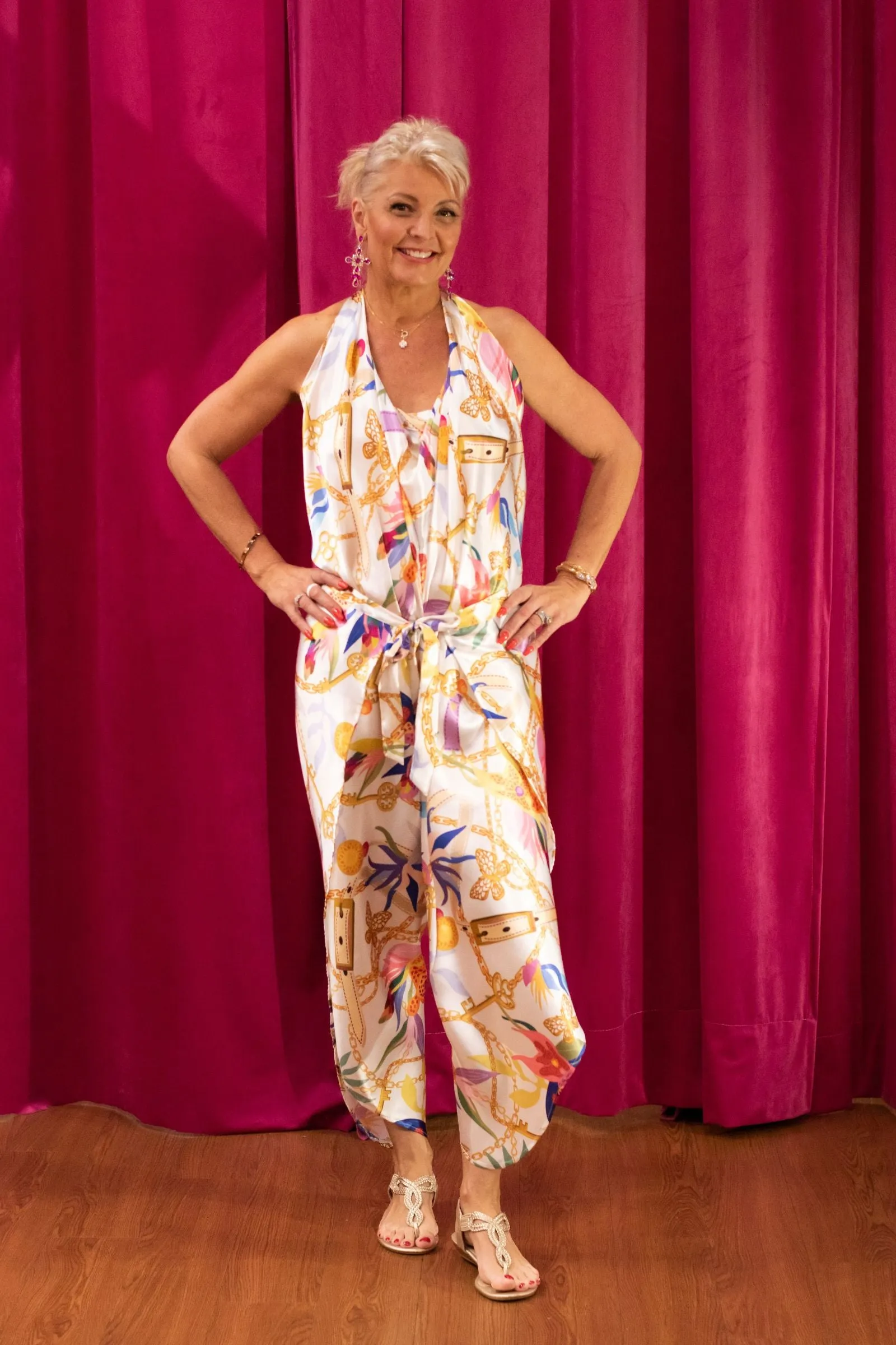 ROMEO WRAP PANTS WITH WIDE LEG