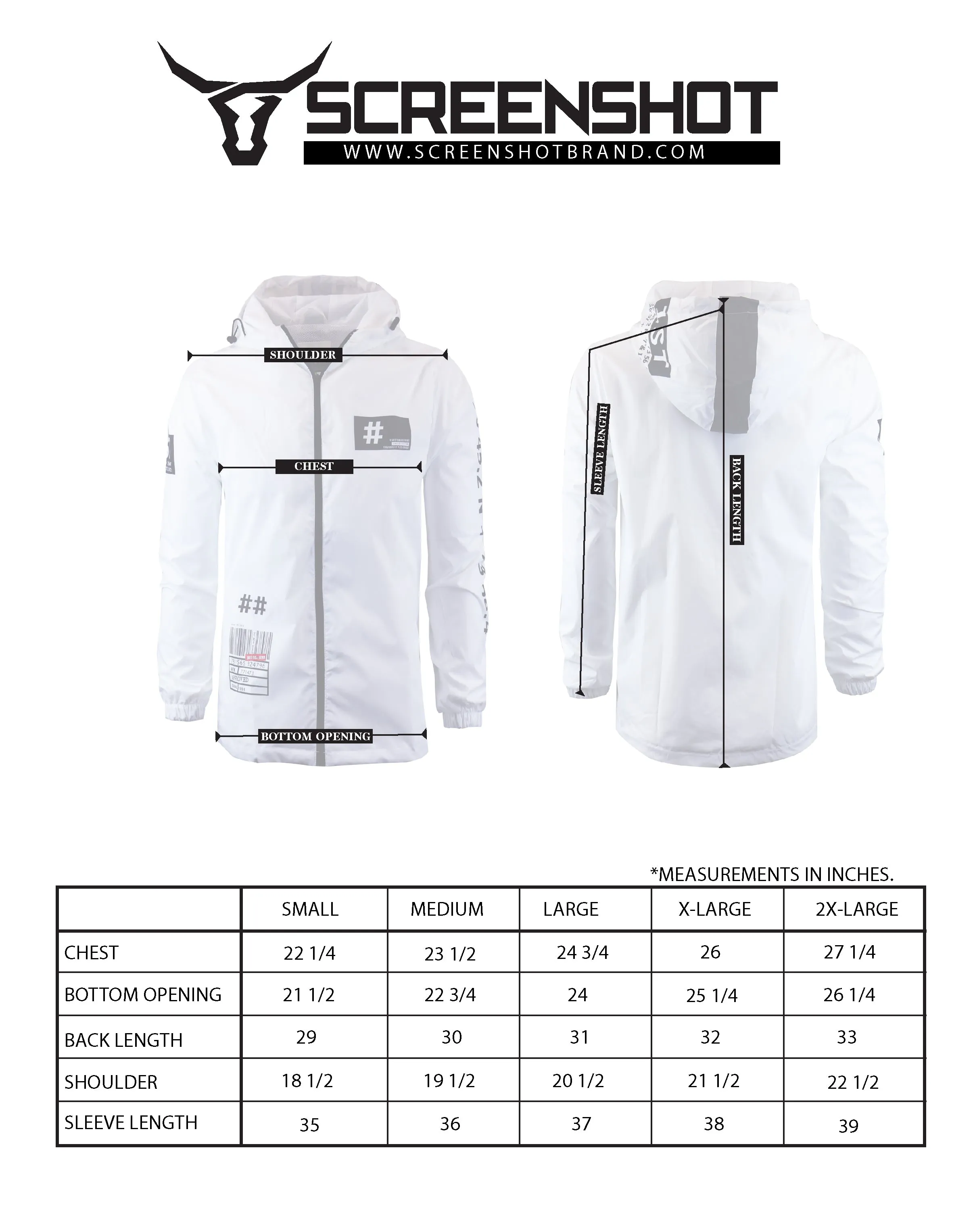 S51005-FASHION WINDBREAKER JACKET (WHITE)