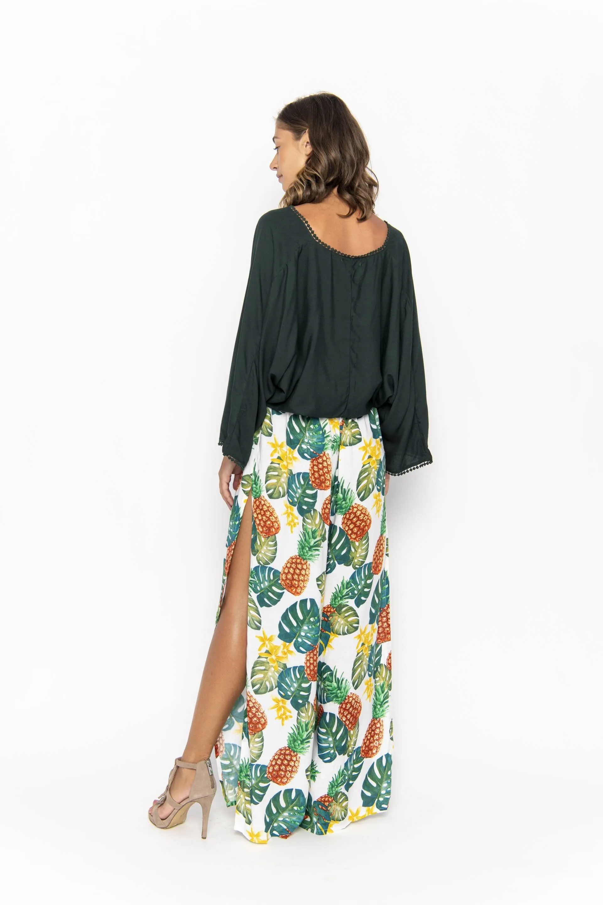 Sakura, Plain, Long Sleeved Top