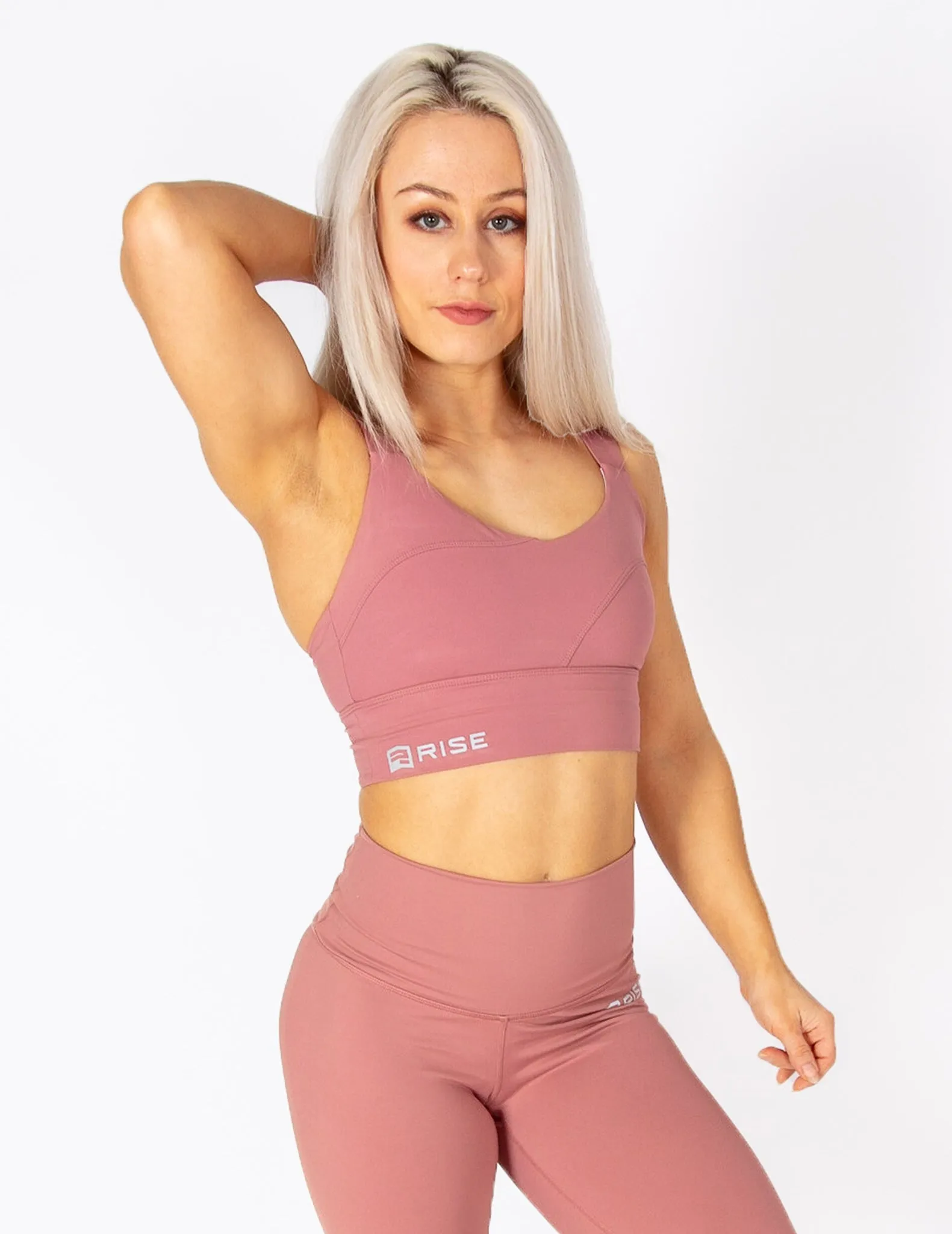 SIGNATURE SPORTS BRA - DUSTY ROSE