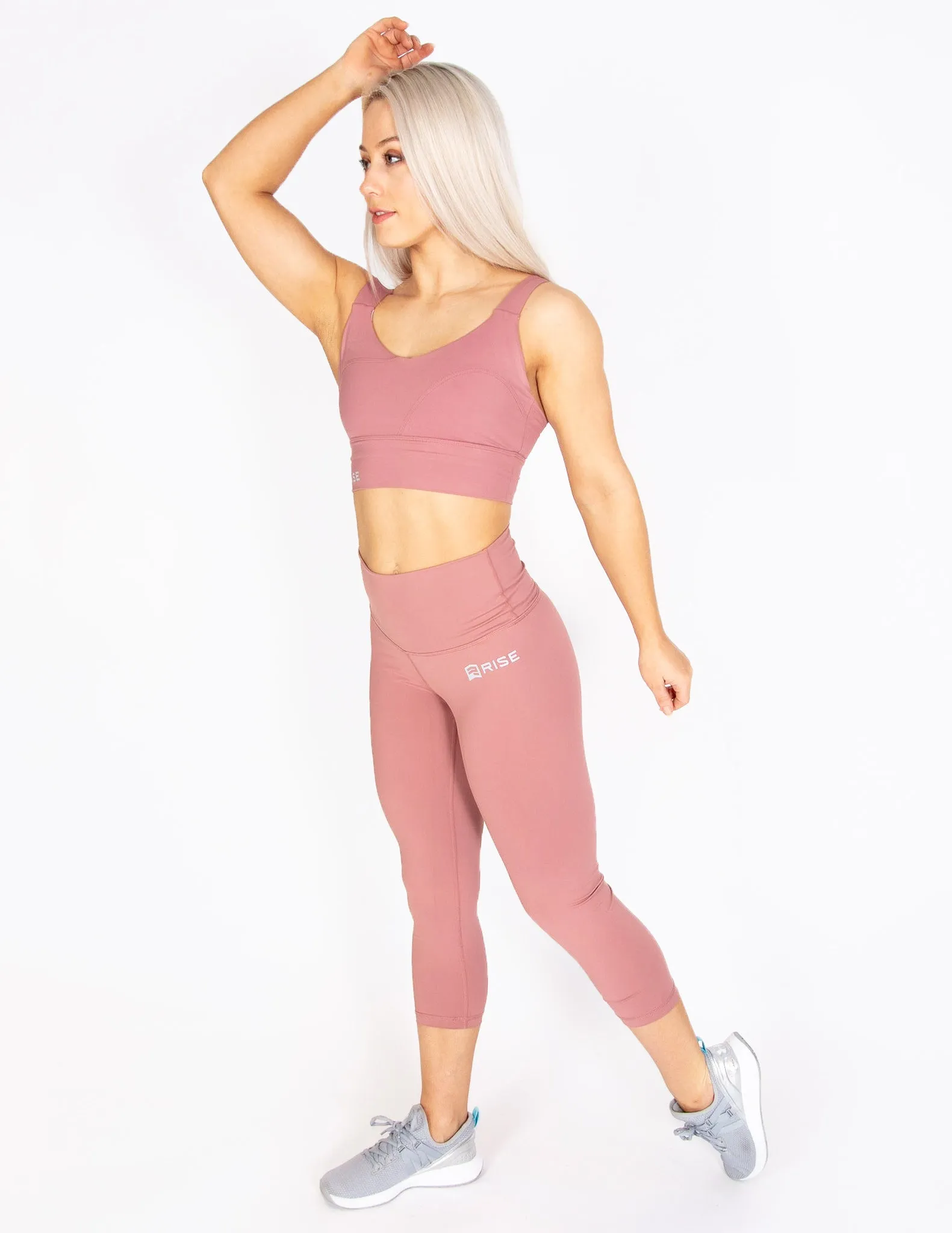 SIGNATURE SPORTS BRA - DUSTY ROSE