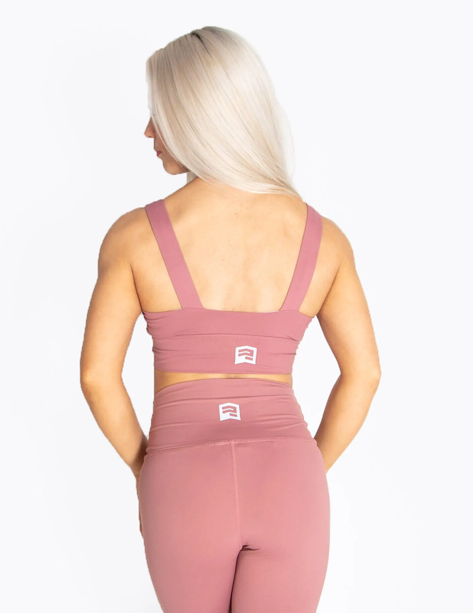 SIGNATURE SPORTS BRA - DUSTY ROSE