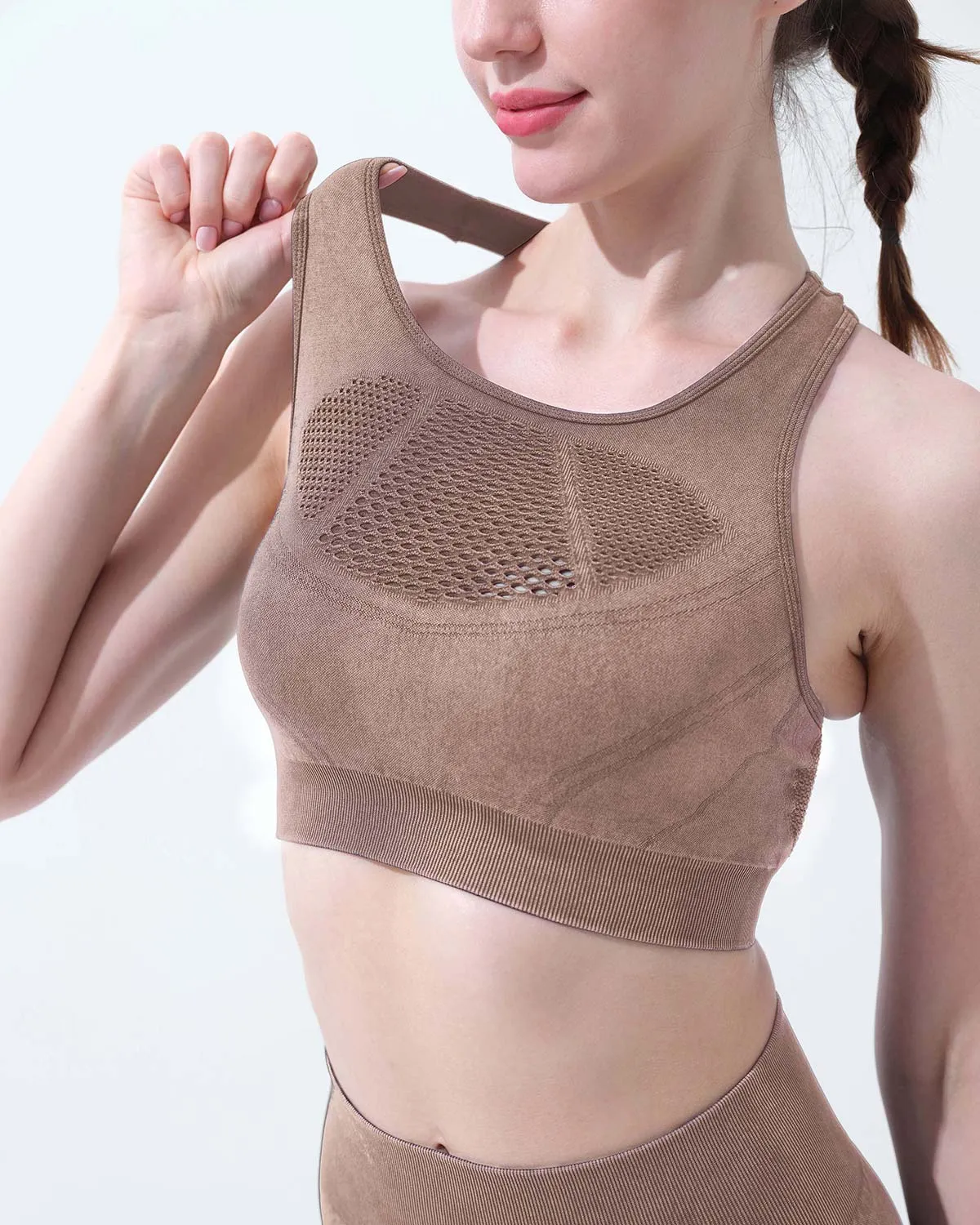 Thea Sports Bra - Brown