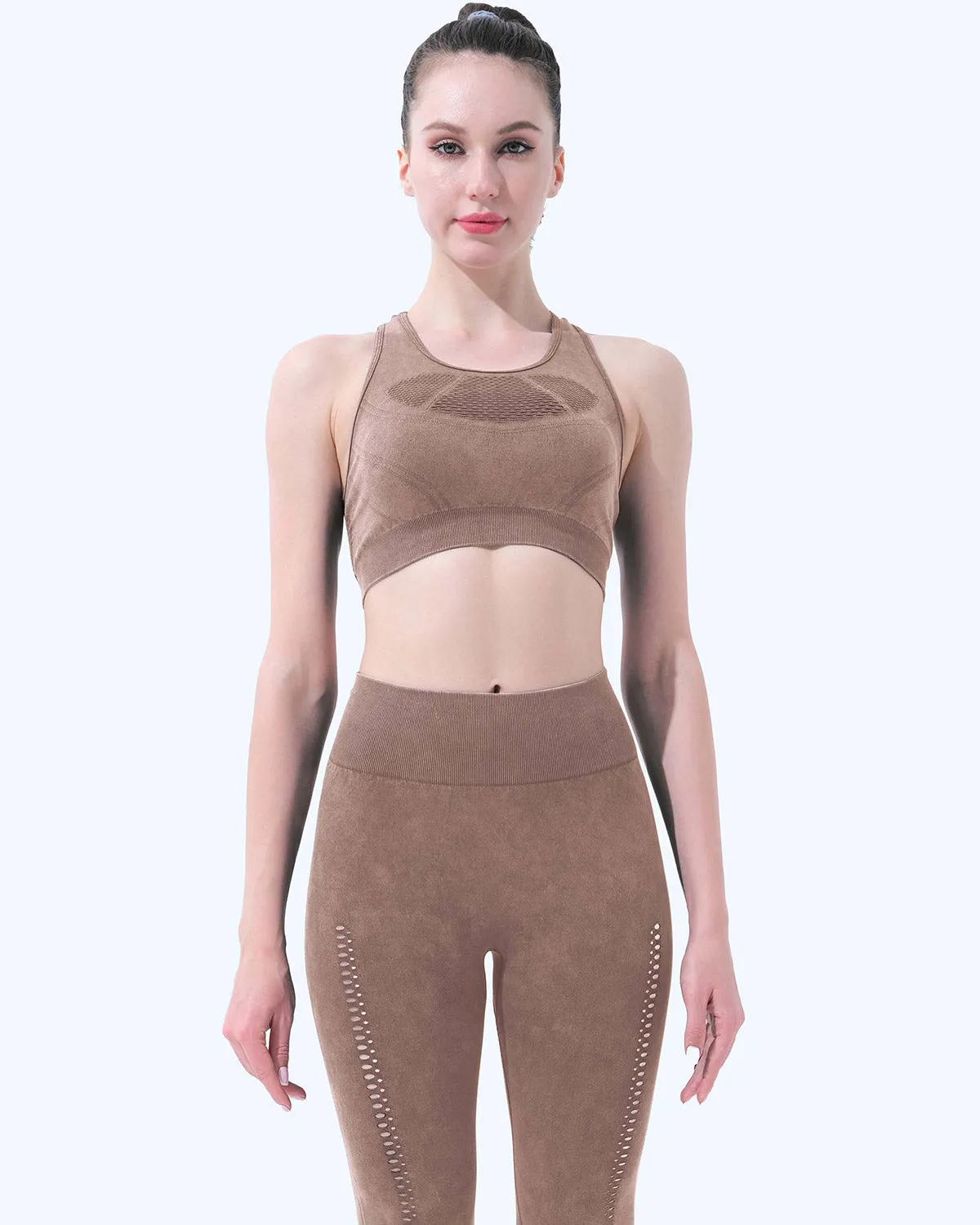Thea Sports Bra - Brown