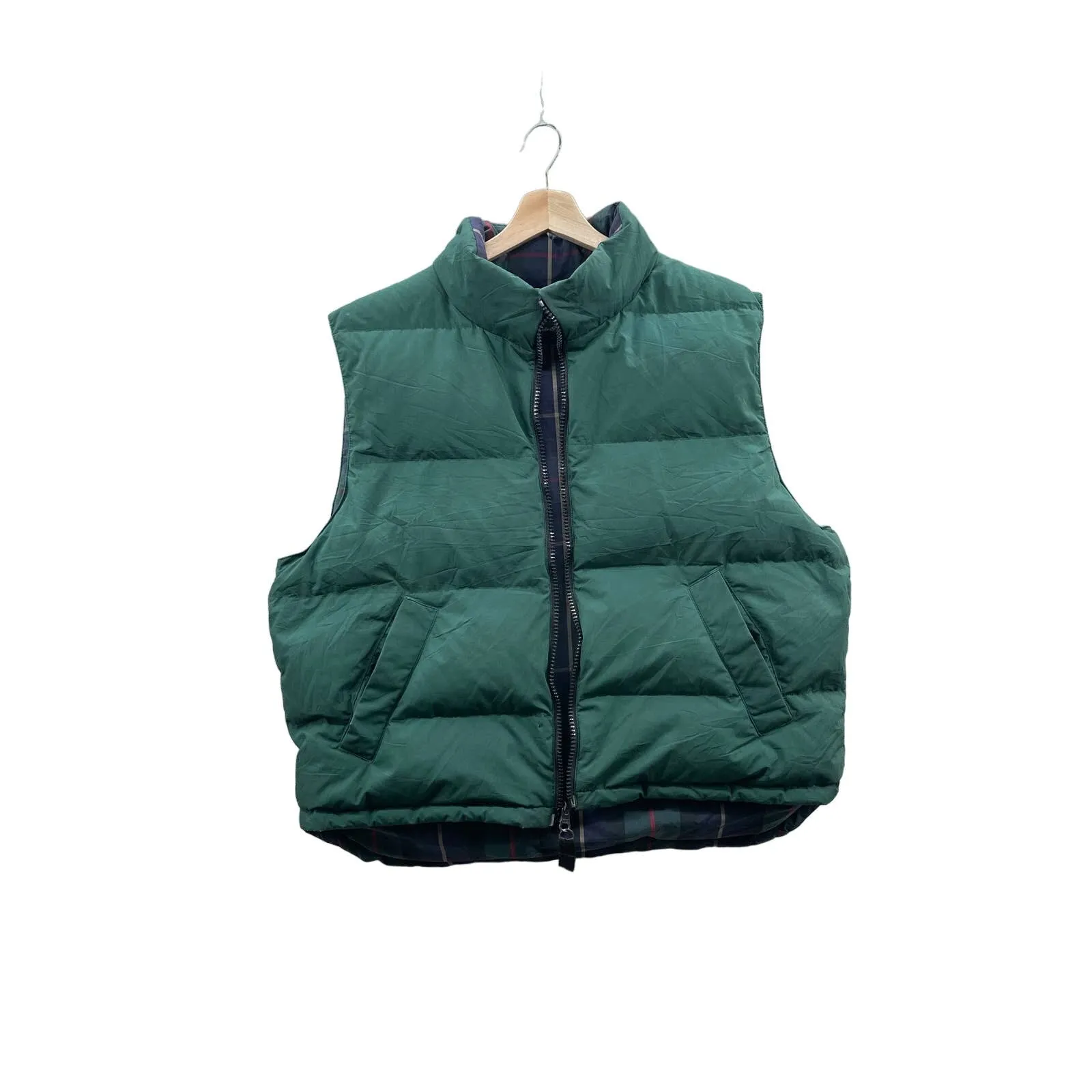 Vintage Eddie Bauer Flannel Lined Insulated Outdoor Puffer Vest