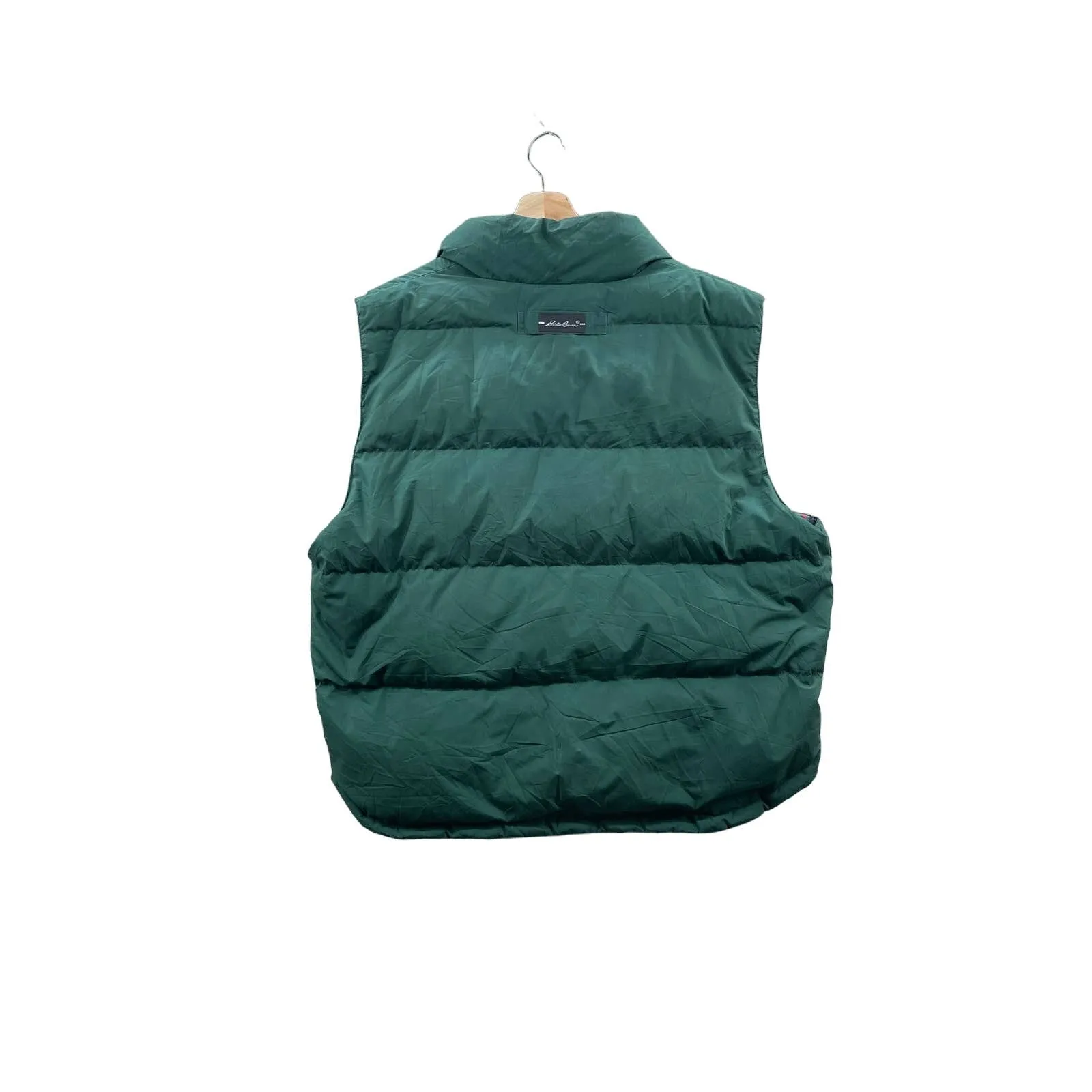 Vintage Eddie Bauer Flannel Lined Insulated Outdoor Puffer Vest