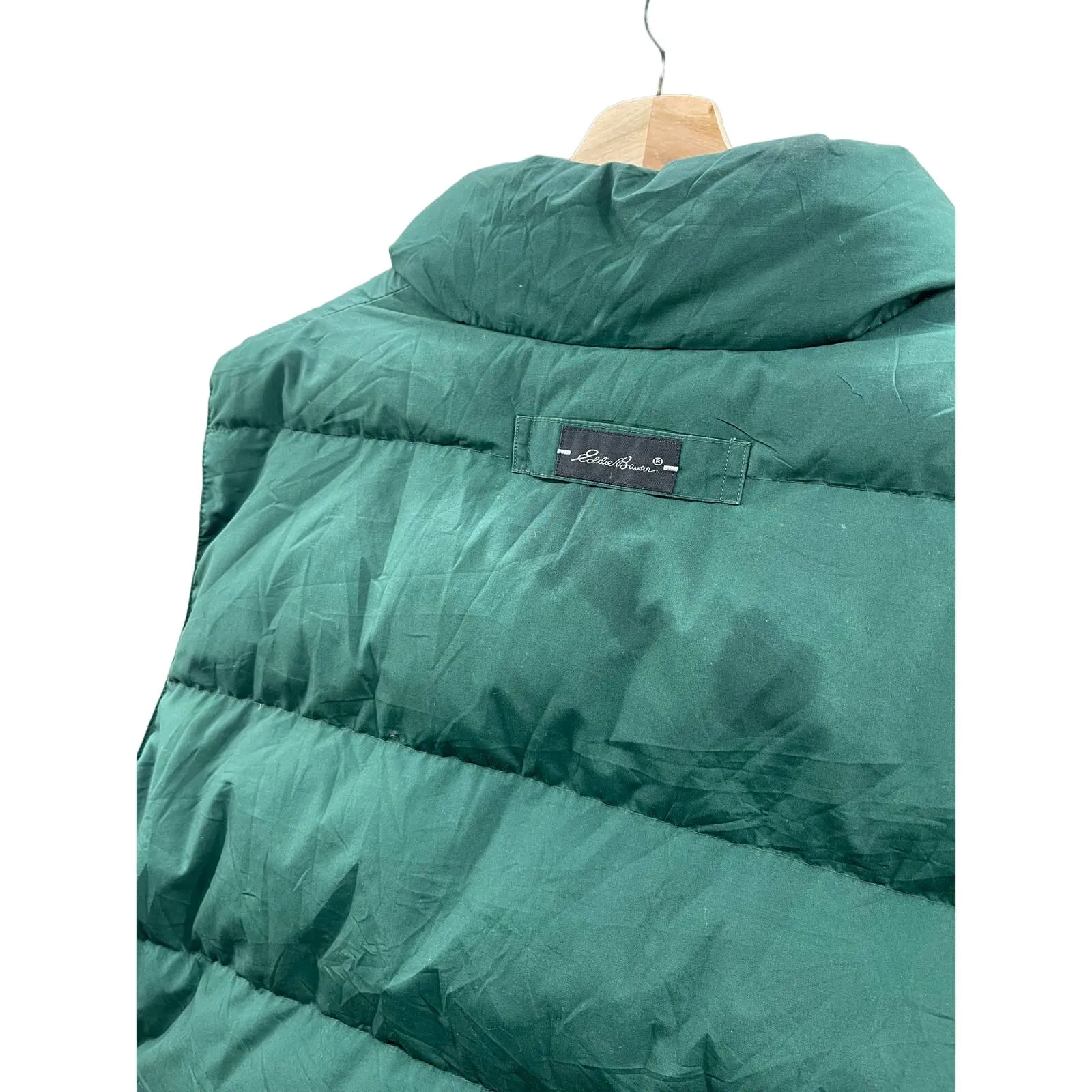 Vintage Eddie Bauer Flannel Lined Insulated Outdoor Puffer Vest