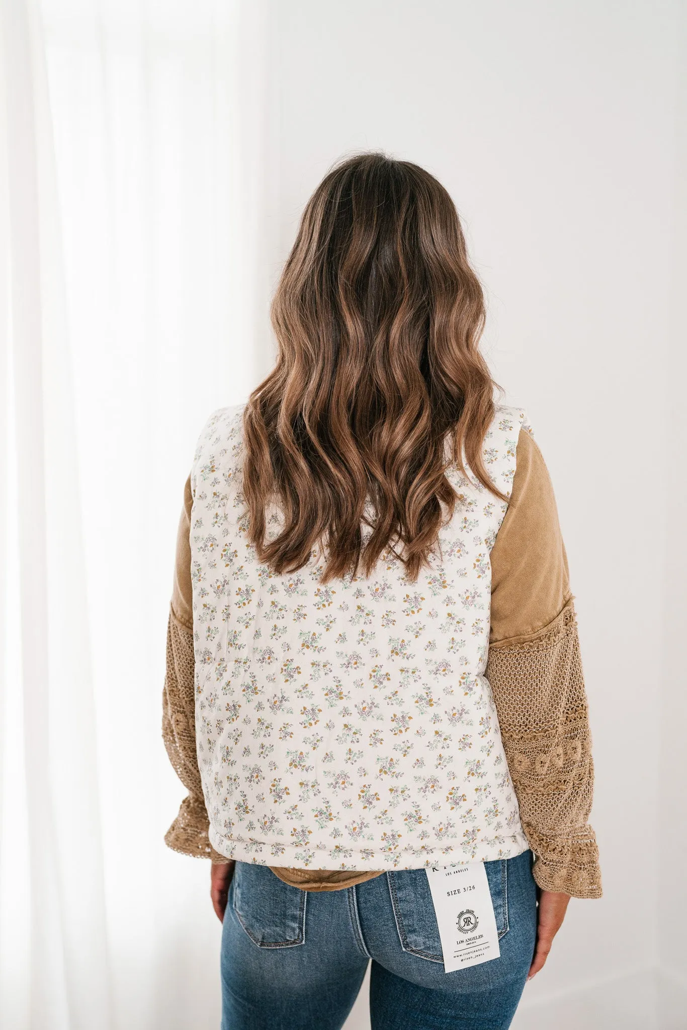 Willow Floral Reversible Puffer Vest
