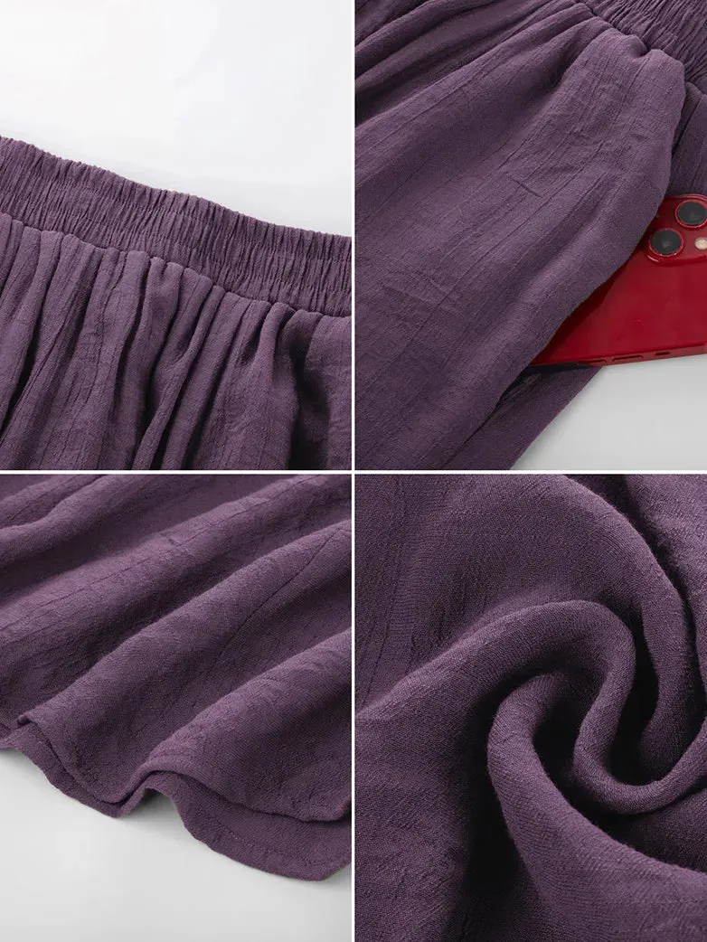 Women Renaissance Big Swing Flared Maxi Skirt with Pocket