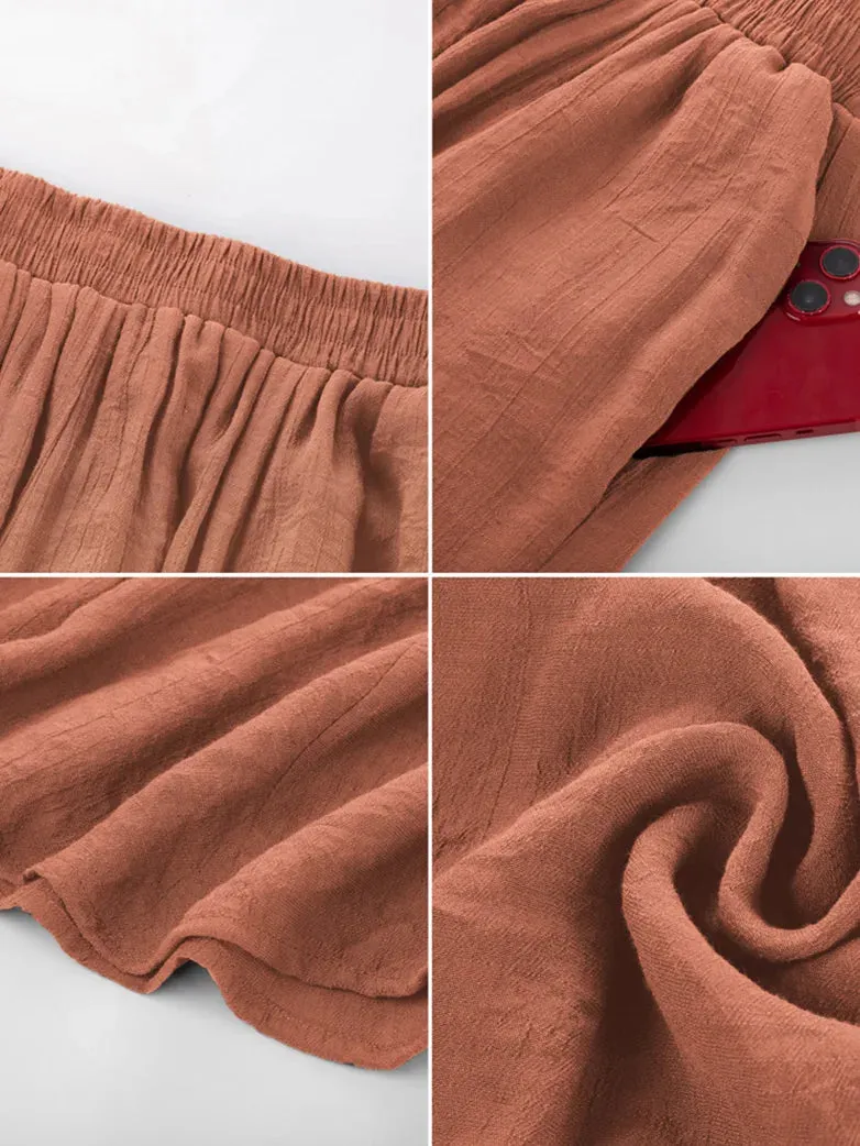 Women Renaissance Big Swing Flared Maxi Skirt with Pocket