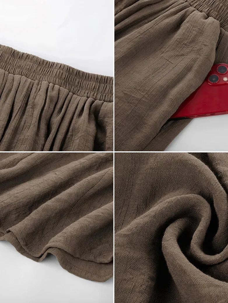 Women Renaissance Big Swing Flared Maxi Skirt with Pocket