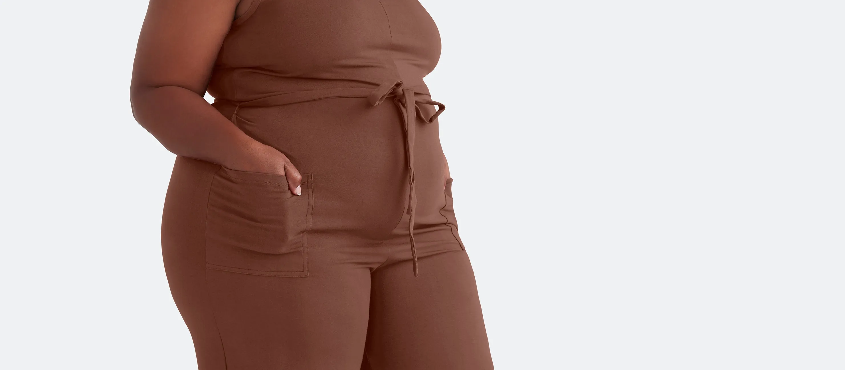 Women's Modal Jumpsuit | Walnut Shell